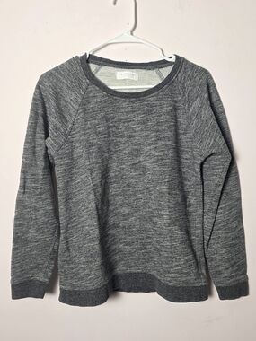 Everlane Gray French Terry Sweatshirt Petite Small Minimalist Crewneck Pullover